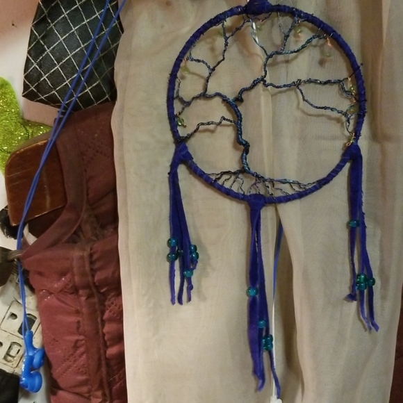 Tree of Life - Blue Wire and Leather - Picture 4 of 4
